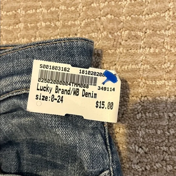 Lucky Brand Mid-Wash Cropped Jeans - Picture 2 of 4